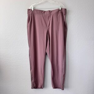 Athleta‎ Women's Brooklyn Mid Rise Size 18 Mauve Purple Athletic Lounge Pants